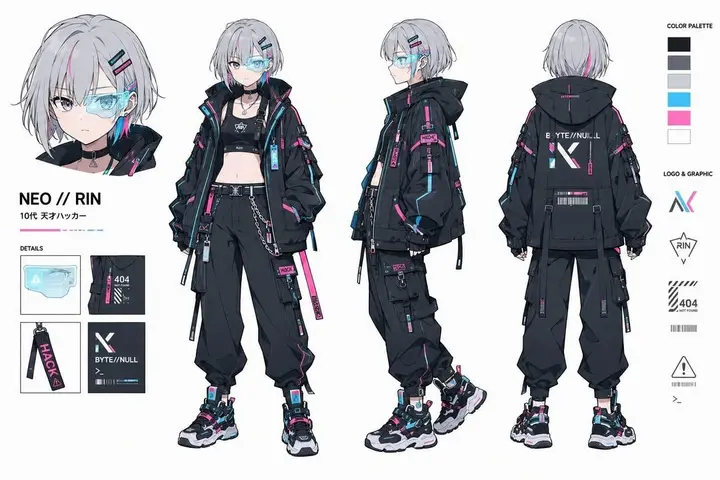 Cyberpunk Hacker Character Sheet