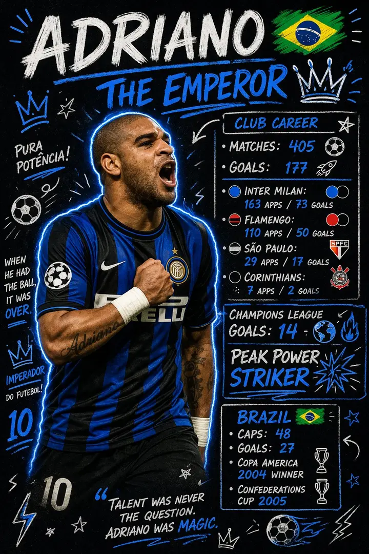 Football Player Doodle Stats Poster