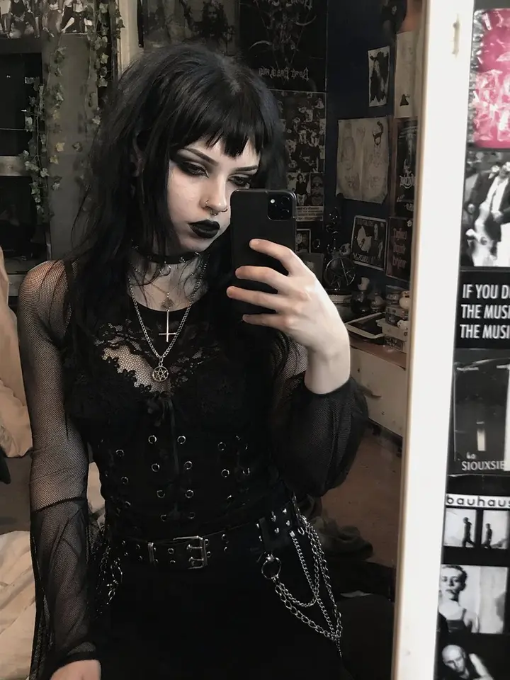 Gothic Style Makeover, made with Kromoss AI