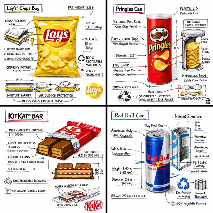 Snack Technical Breakdown Infographic